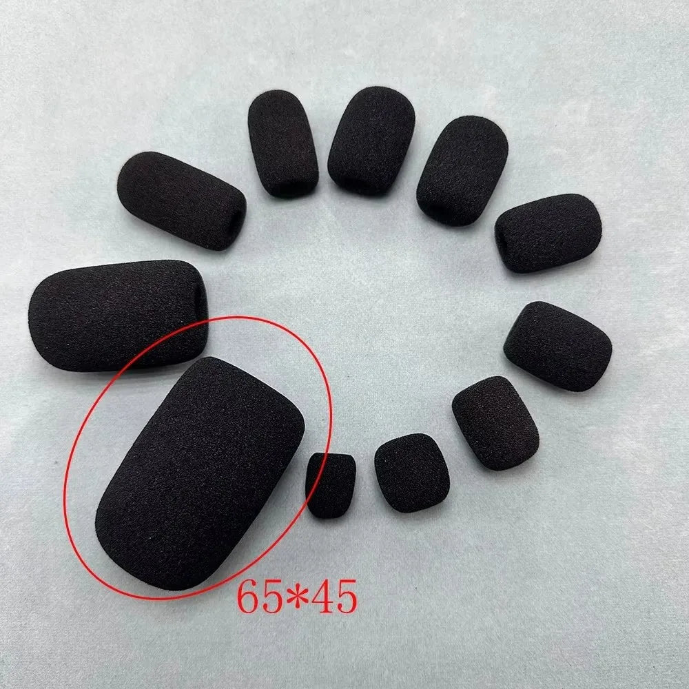 Microphone Cover Headset Replacement Foam Telephone Headphone Mic Case Microphone Windscreen Windshied Sponge 10Pcs