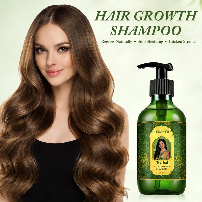 Shampoo Anti-Hair Loss & Hair Regrowth Strengthens Hair Controls Oil Refreshes Adds Volume Scalp Care Products for Family 300ml