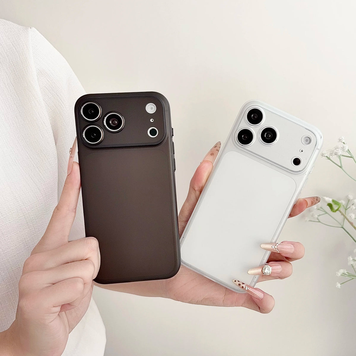 Luxury Slim Translucent Case For iPhone 17 Air 16 15 14 13 12 Pro Max Plus Camera Protect Shockproof Matte Clear TPU Soft Cover