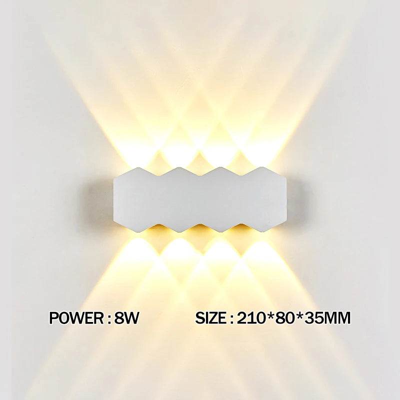 LED Wall Lamp Waterproof Outdoor Wall Light Porch/Garden/Bedroom Indoor Modern Nordic Sconce Luminaire 2 4 6W 8W 10W 12W 85-265V