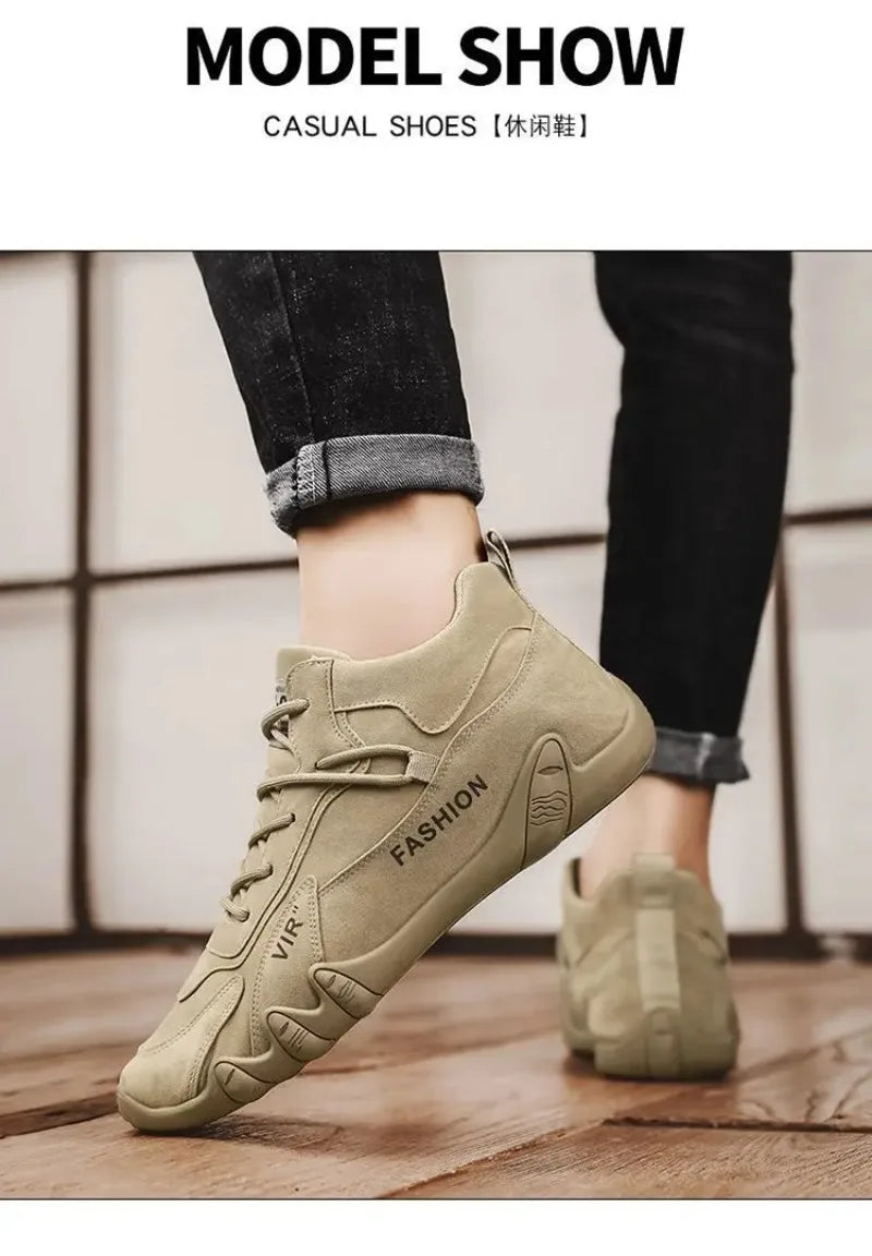 2026 Men's Lace-Up Safety Boots Non-Slip Workwear Low-Cut Shoes Abrasion-Resistant Lightweight Construction Soft Sole Sneakers