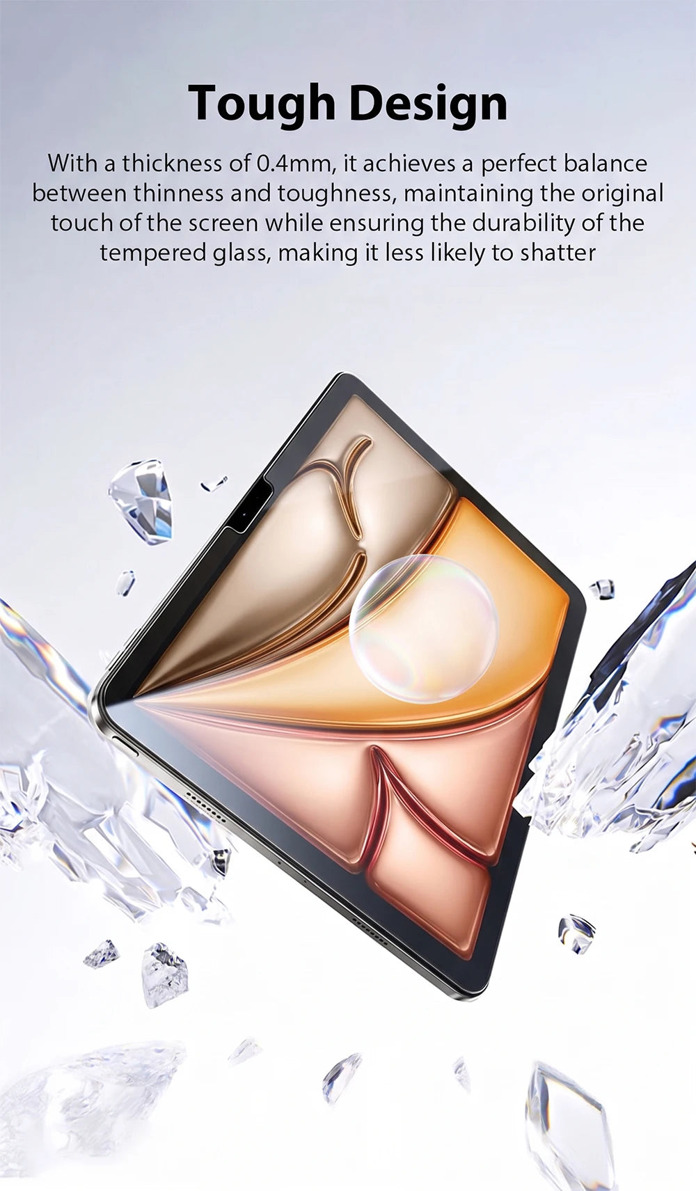 tempered glass for ipad air 11 m4 m3 m2 5 4 pro 13 m5 12.9 screen protector 11th a16 10 9 9th 10th gen mini 7 6 Protective Film