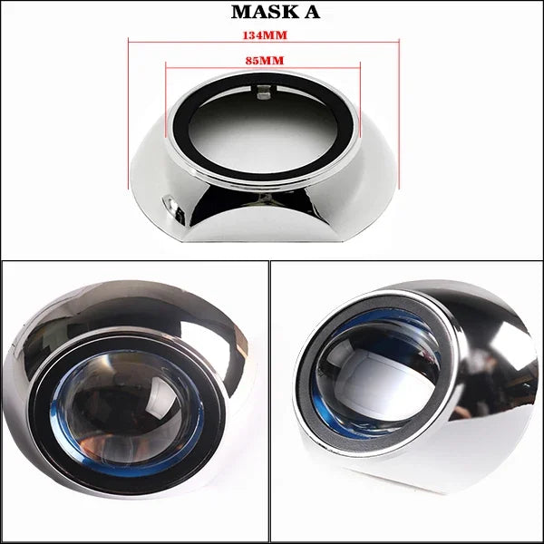 SANVI 2PCS S13 60W 6000K Dual Hyperboloid Bi LED Projector Lens 3R G5 H4 h7 9005 9006 Auto Projector Lens LHD Headlight