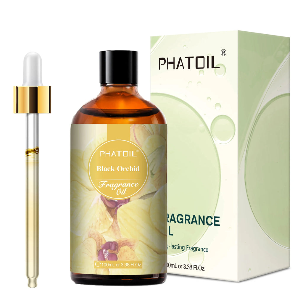 PHATOIL 100ml Oud Warmth Fragrance Oil For Diffuser Aromatherapy Warm Santal Vanilla Amber Black Orchid Aroma Fragrance Oils