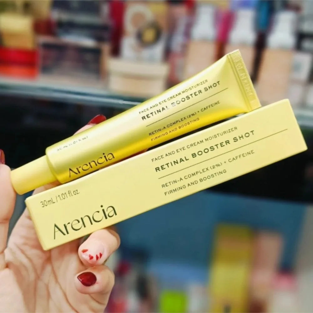 30ml Arencia Retinal Brighten Firming Boosting Moisturizer VitaminC Booster Shot Glutathione Face Eye Cream Day Night Cream Duo