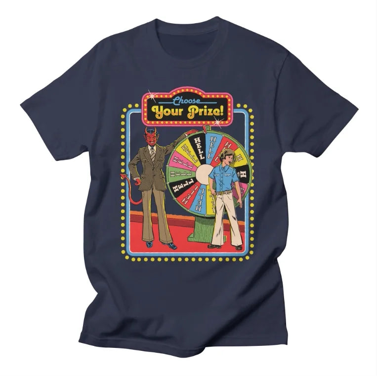Classic Cartoon Anime, European and American Style Illustration, High Street Casual T-shirt, Men's and Women's Luxury  Top 2026
