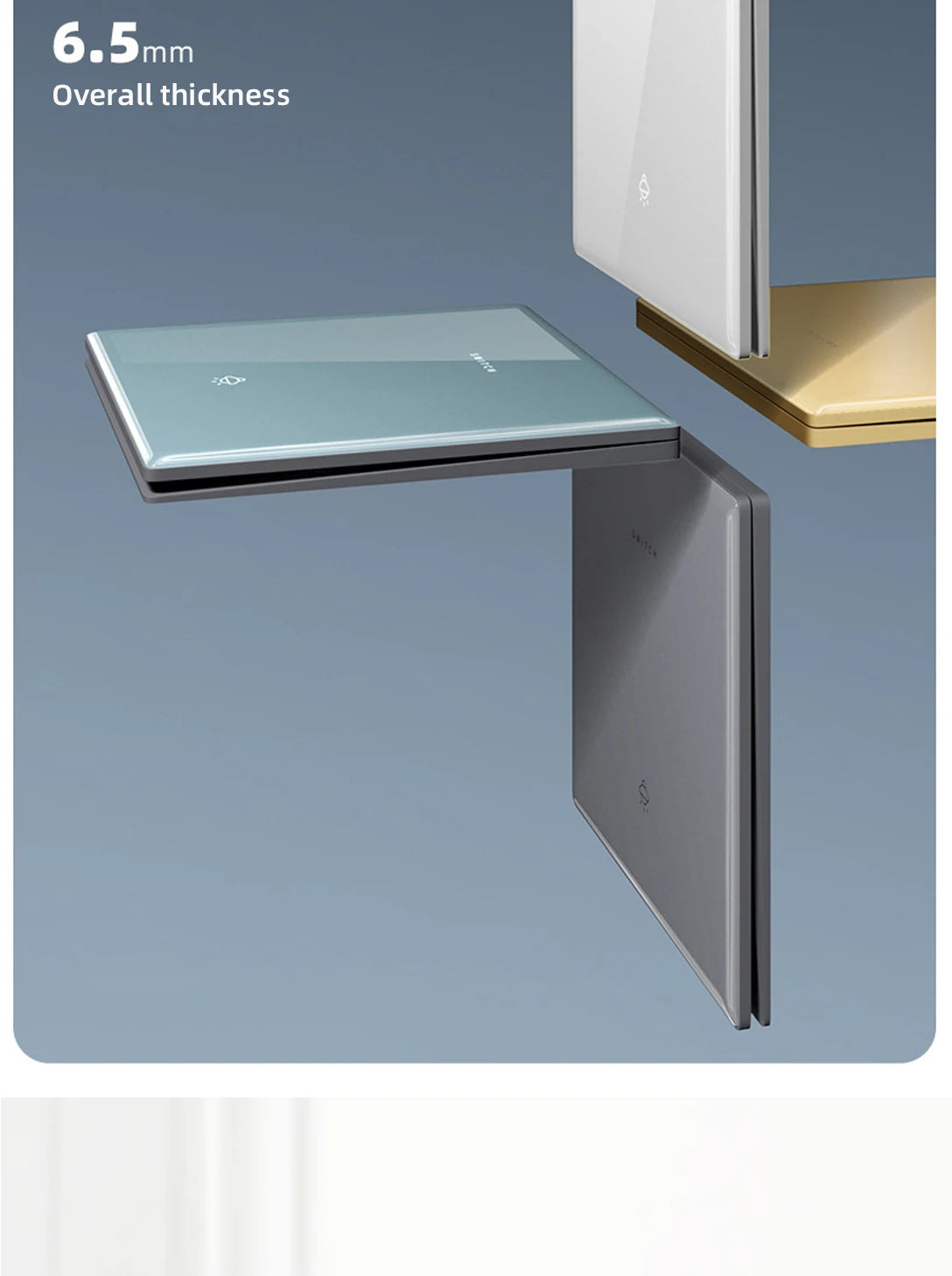 Wall Lamp Switch Panel Tempered Glass International Switch 1/2/3/4 Gang 1/2 Way Steel Rocker Light Switch On/Off Stair Switch