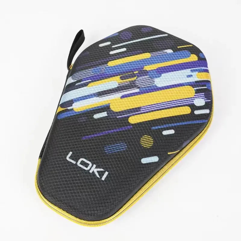 LOKI-Anti-drop Table Tennis Racket Bag Pouch, Smooth Zipper, Chinese Style, Tiger Pattern Cover Storage
