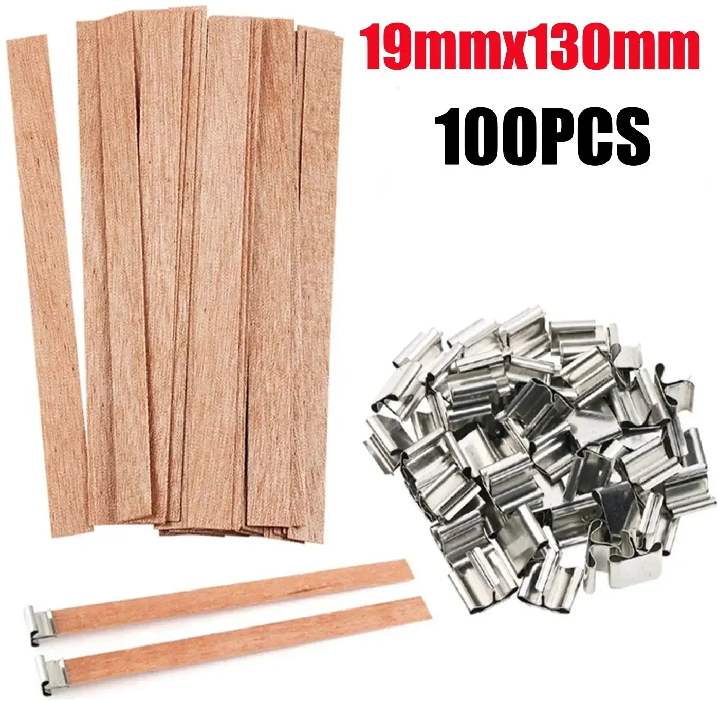 Handmade Soy Wax Candle Wooden Wick DIY Aromatherapy Candle Single Direction Wick Paraffin Wax Candle Crafting Guide