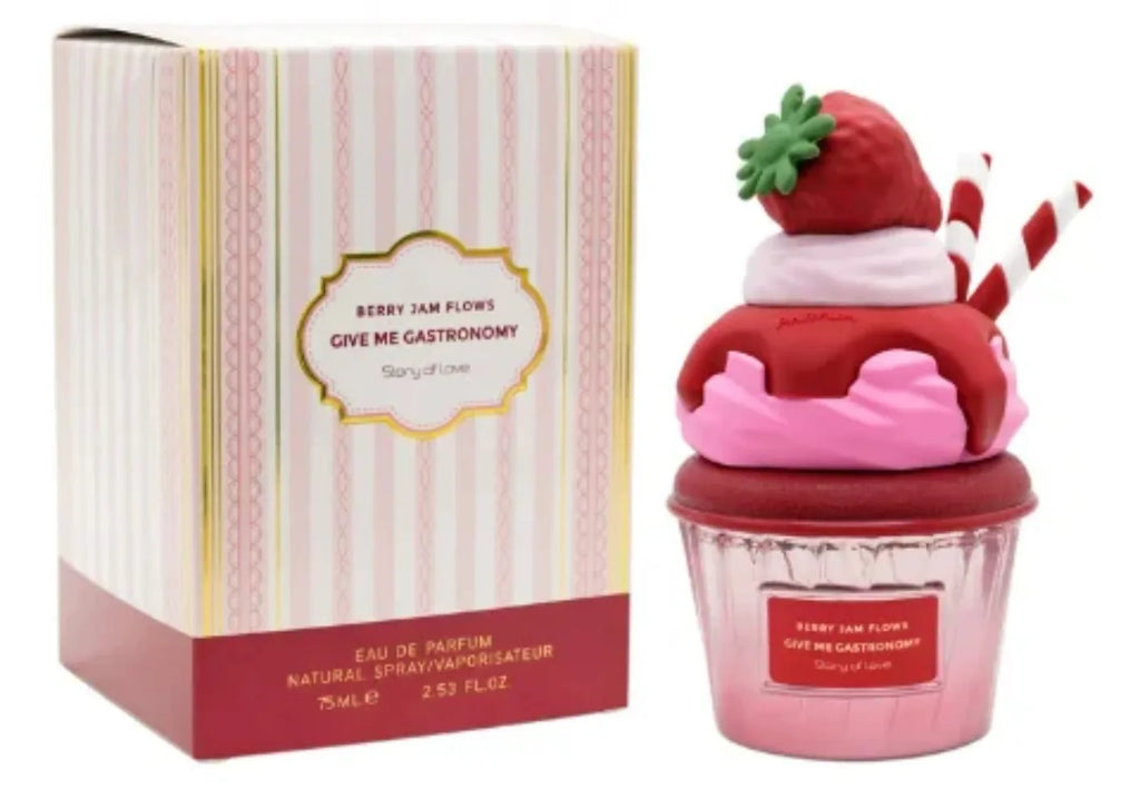 Arab Dubai Perfume Spray, Gourmand Women’s Fragrance, with Notes of Chocolate Cookie, Ice Cream, Strawberry, and Orange Citrus