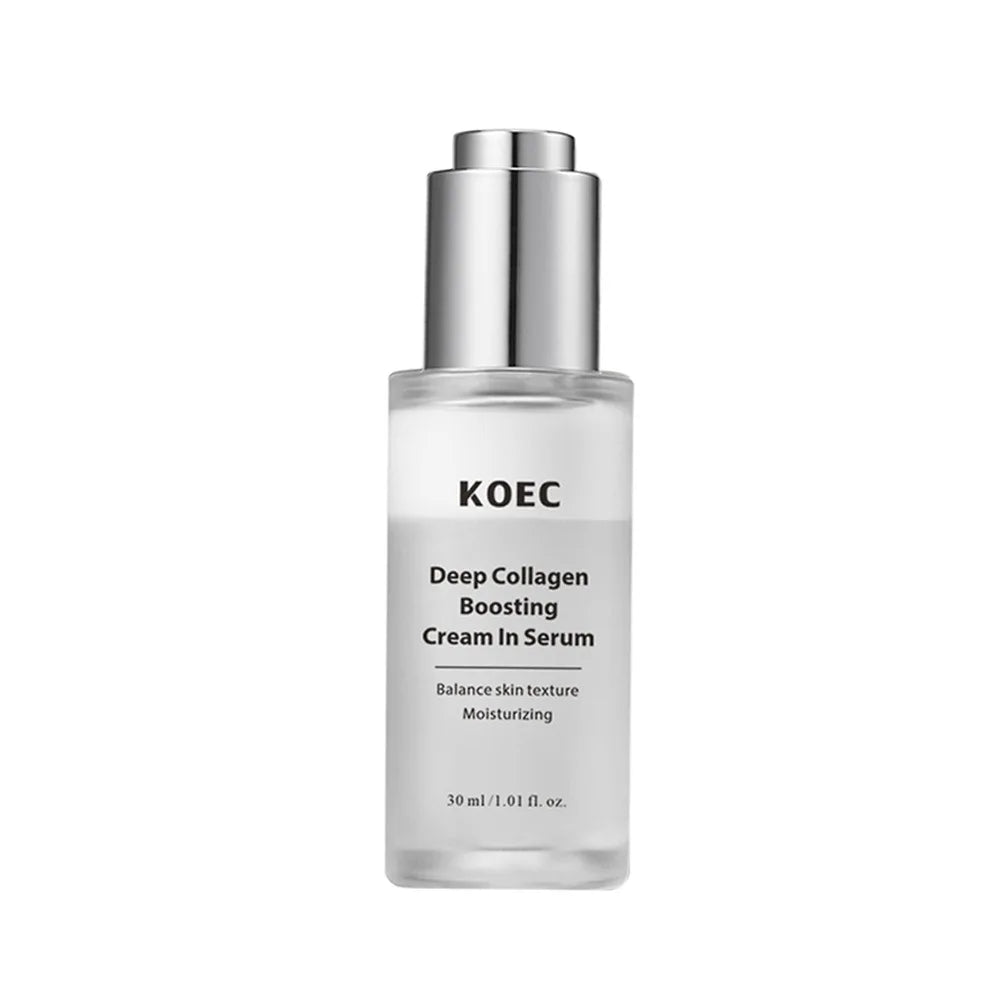 30ml KOEC Deep Collagen Boosting Cream In Serum Moisturizing Lifting Firming Anti-Wrinkle Improve Skin Texture Hyaluronic Acid