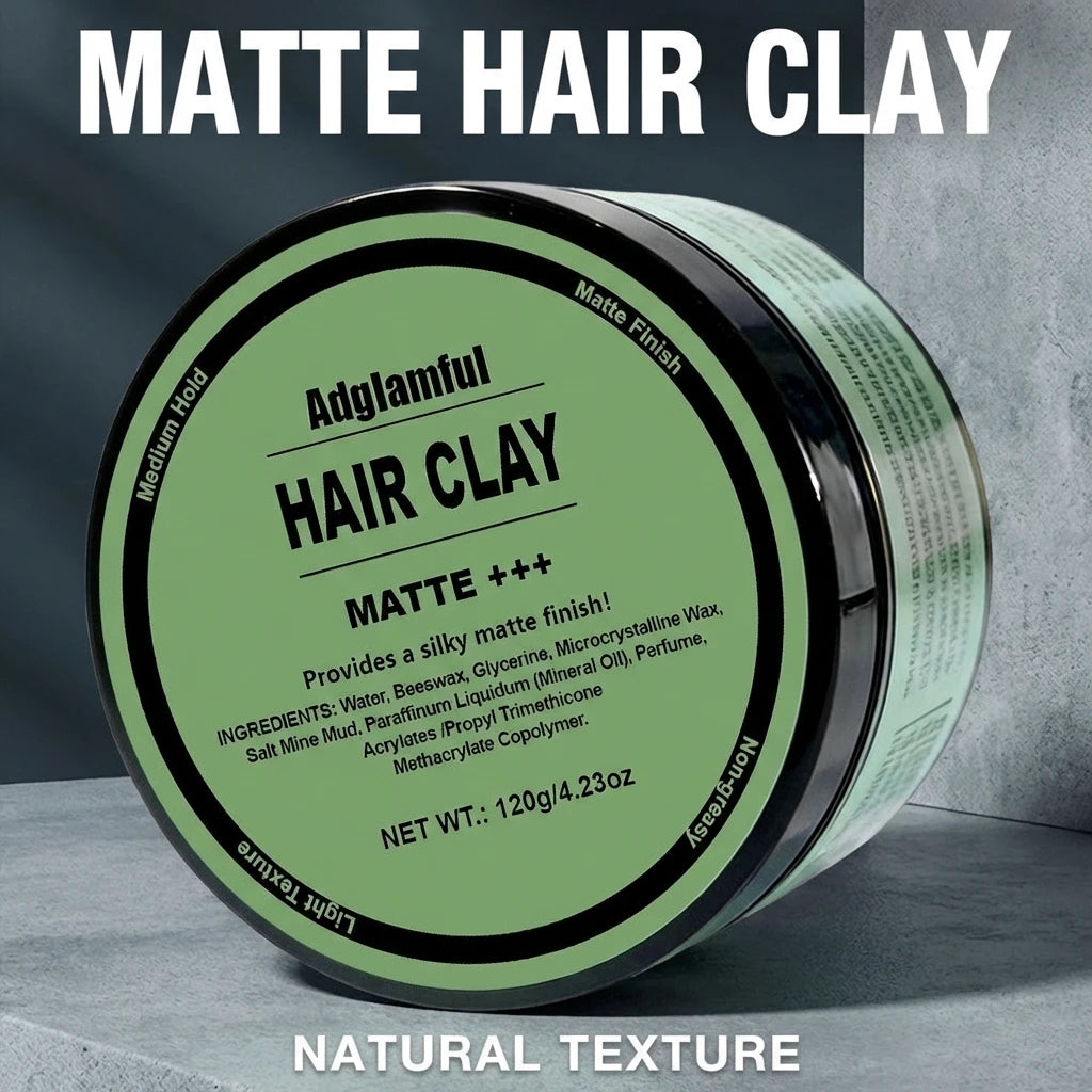 Matte Hair Mud 120g Long Lasting Natural Look Non Greasy Texturizing Wax for Daily Men's Hairstyling