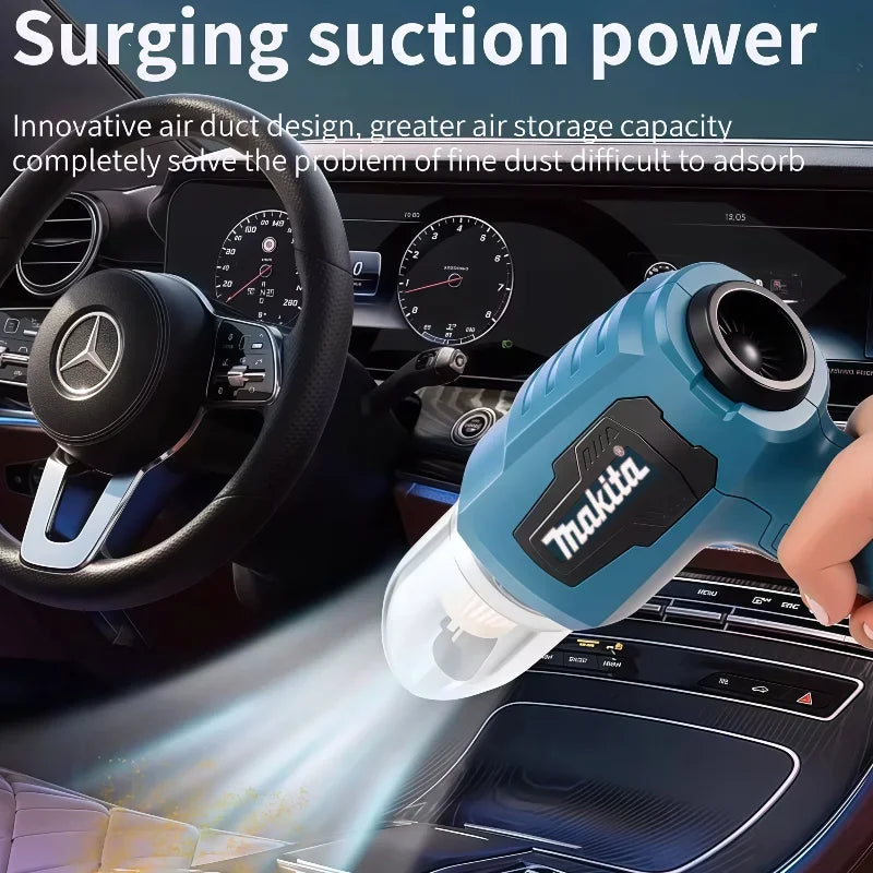 Makita  Mini Car Vacuum Cleaner Multifunction Handheld Rechargeable Power Tools  Dust Collect Tool