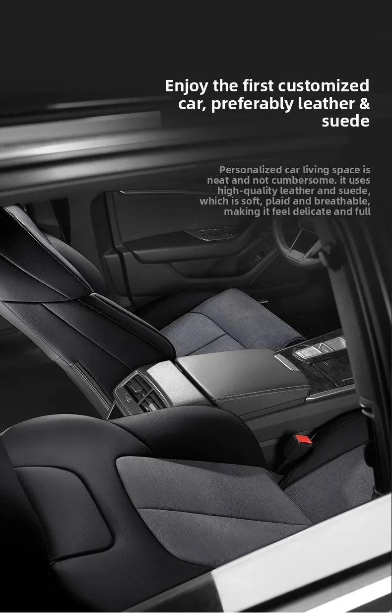 Custom Fit Full Luxury Car Seat Cover Car SUV Full Seat Set Perforated Genuine Leather for Various Models Contact Seller JJ208