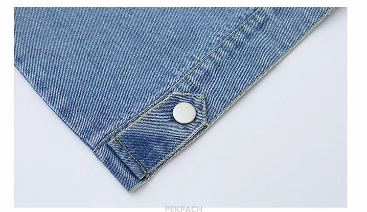 Korean Kids Vintage Hoodies Denim Vest For Girls Casual Streetwear Clothing Teens Child Hooded Denim Waistcoat Jacket Outfits