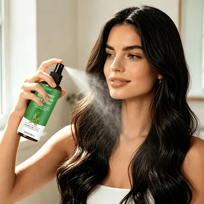 GSWP Rosemary Hair Care Spray, Lightweight and Non-Greasy, It Leaves Hair Soft and Silky, Adds Natural Volume. 100ml/200ml