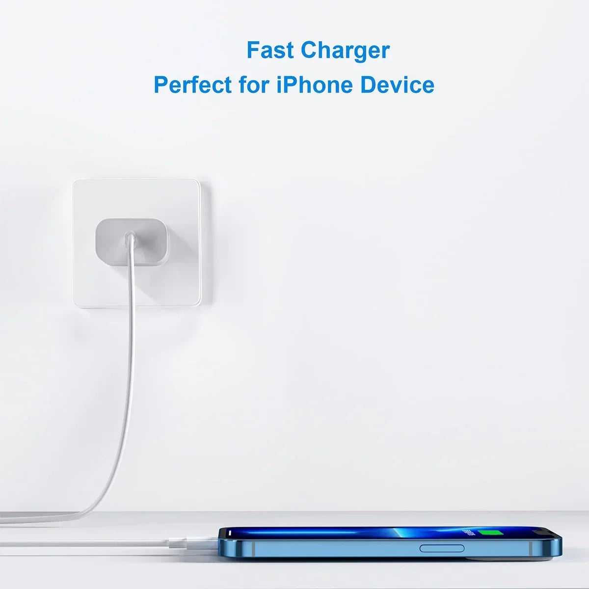 1-3Set 20W US USB C Port Fast Charger For iPhone 14 15 16 17 Pro Max Plus XR Xs 3.3 Ft USB C Fast Charging Cable Accessories