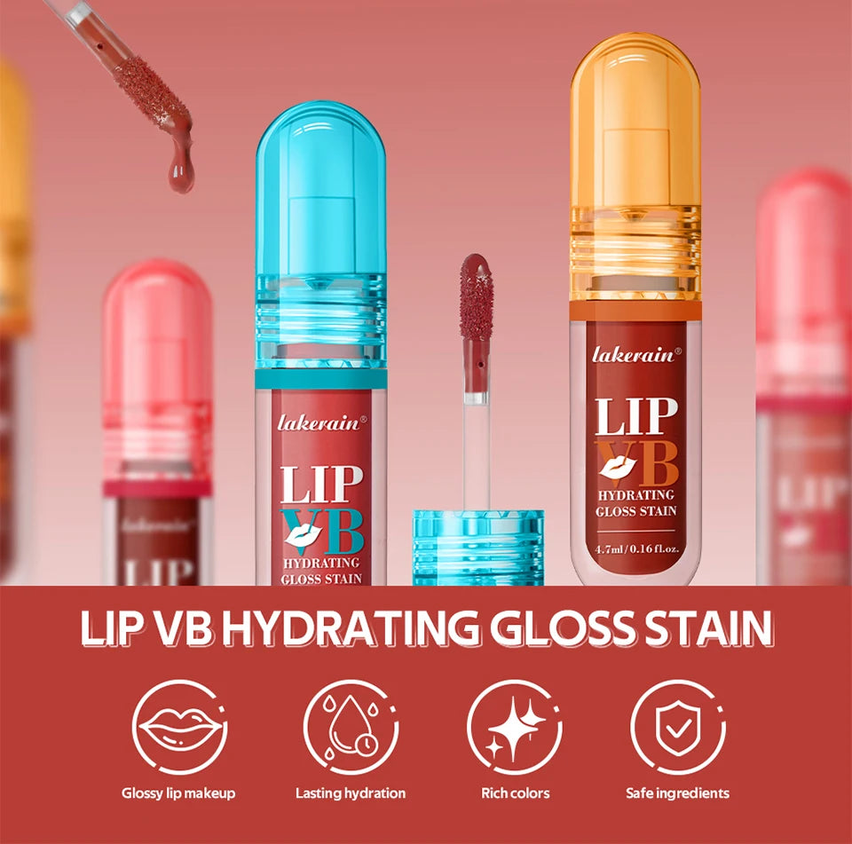 Lip IV Glossy Hydrating Lip Stain Instant Shine Long Lasting Moisture Nourishes Soothes Dry Lips Suitable For All Skin Makeup