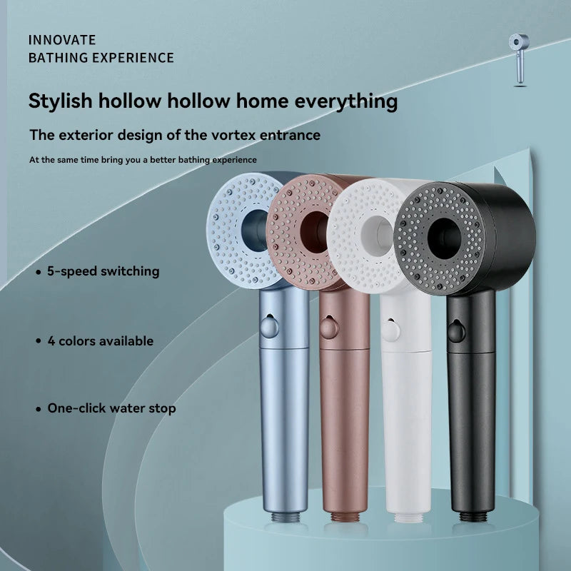 5 Modes Shower Head High Pressure Showerhead Portable Filter Rainfall Faucet Tap Bathroom Bath Home Bathroom New Upgrade