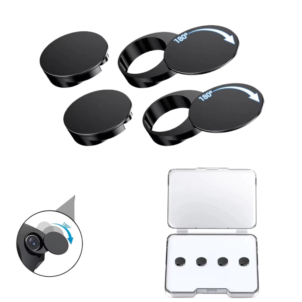 4/6Pcs LED Light Privacy Cover for Ray-Ban Meta Smart Glasses Rotating Camera Lens Shutter for Wayfarer/Skyler/Headliner Gen1&2