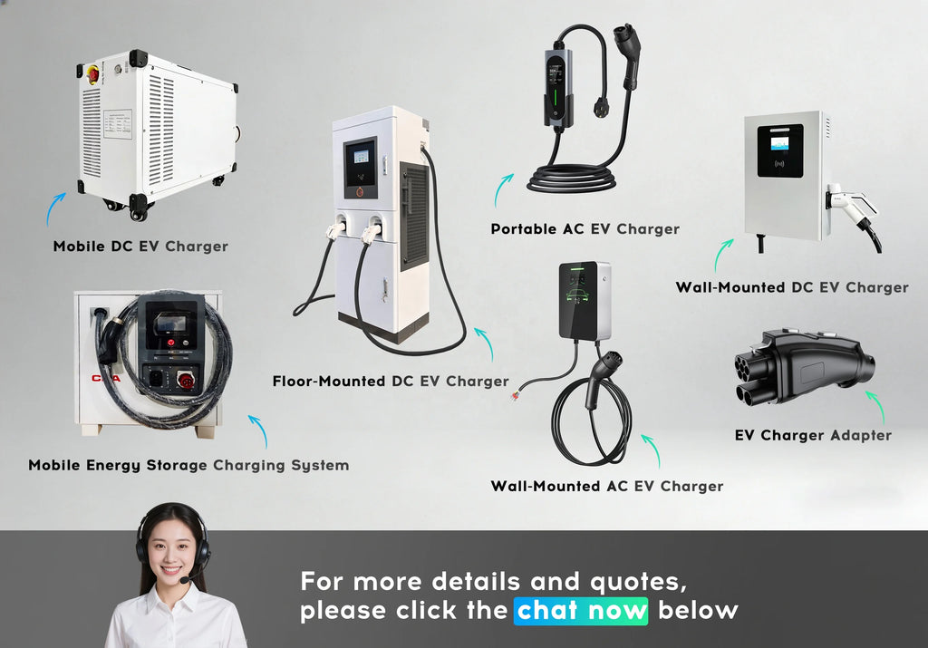 Mobile DC EV Charger 40kw 60kw 80kw Commercial Use GBT  CCS Interface Portable Fast Charging Station KED-MDC Model