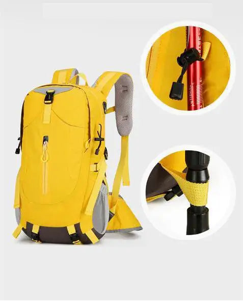 Outdoor Mountaineering Bag Men's Large Capacity Travel Bag Waterproof Hiking Scratch-resistant Wear-resistant Sports Backpack