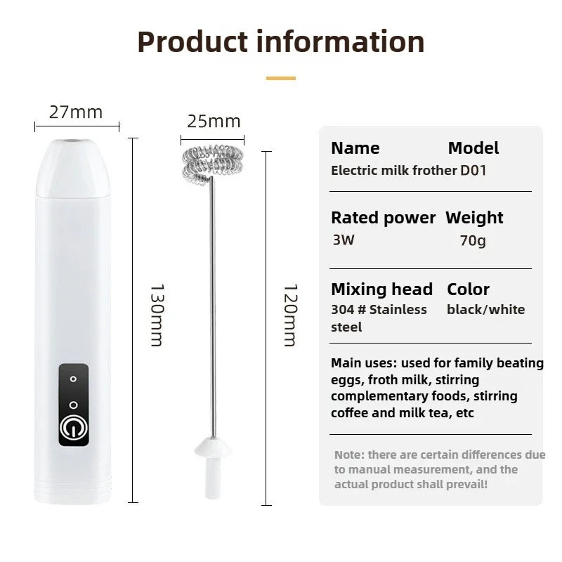 Electric Coffee Milk Frother Handheld Egg Beater Foamer Coffee Maker Electric Blender Mixer Mini Portable Blender Kitchen Tool