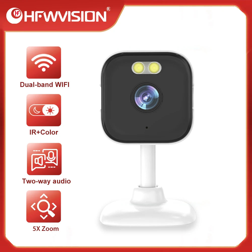 O-Kam Pro Mini Cube Security Camera, 5MP Indoor WiFi IP Camera with Two-Way Audio & Human Detection, Motion Alert, 5X Zoom,