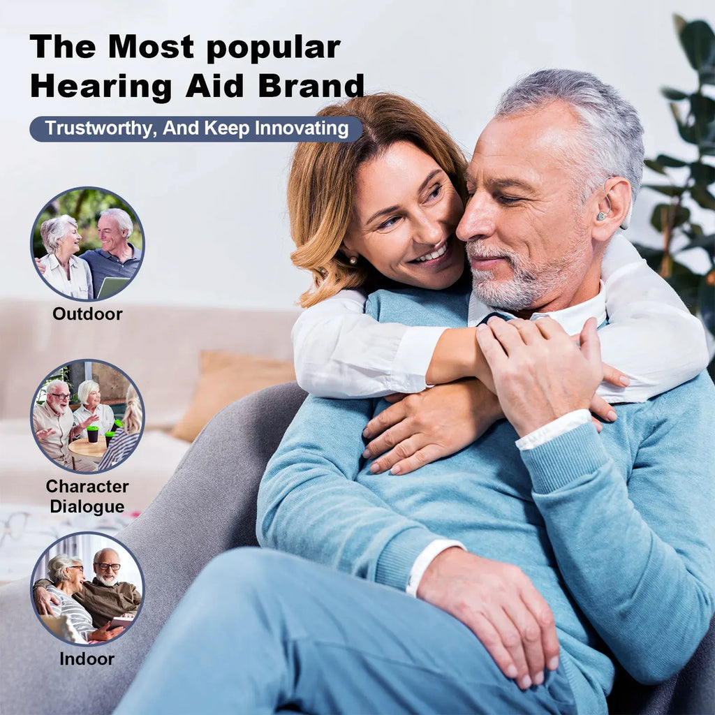 Hearing Aid with Bluetooth 16 CHANNEL Hearing Aids Rechargeable for Deafness High Quality with Noise Cancelling Audifonos
