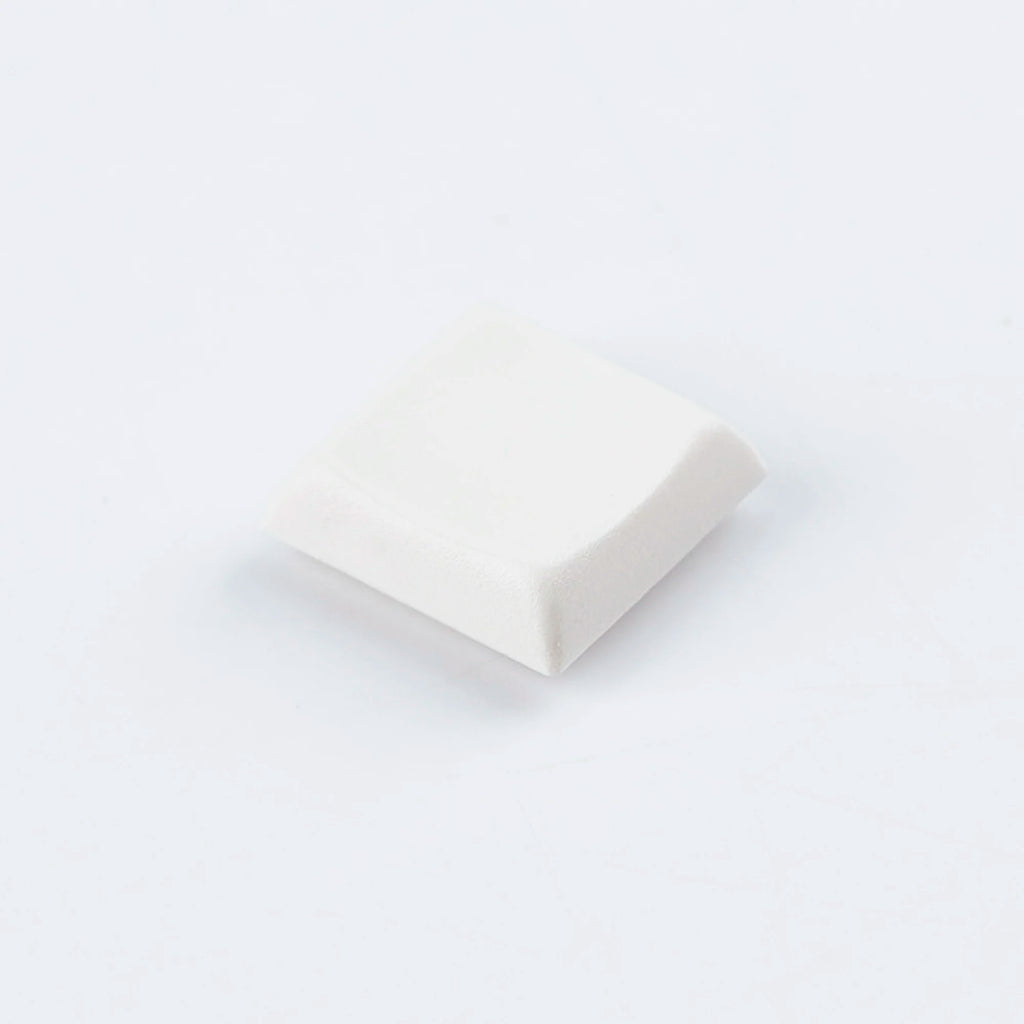 YMDK Square Round 1u Low Profile Blank Black White Keycaps PBT Material DIY for 1350 Switches Mechanical Keyboard