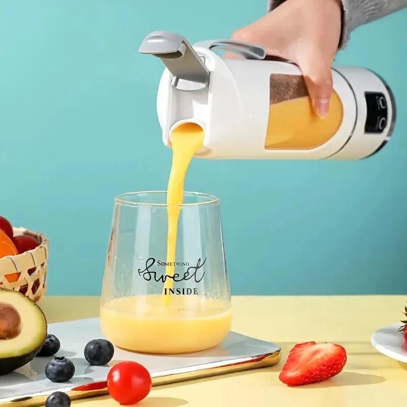 Portable juicer, handheld blender, USB charging juice maker, suitable for making smoothies, milkshakes, and fruit juices