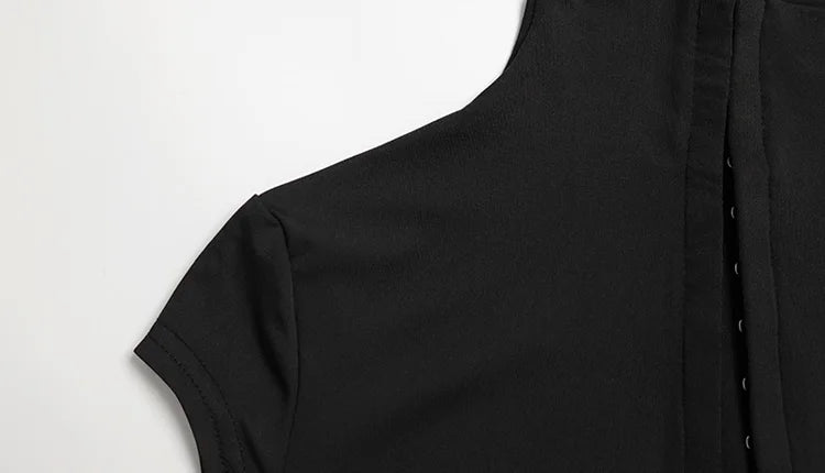 Ahagaga Fashion Women's Maxi Dresses Half High Collar Solid Sexy Single Breasted High Split Short Sleeves Sheath Streetwear Fit