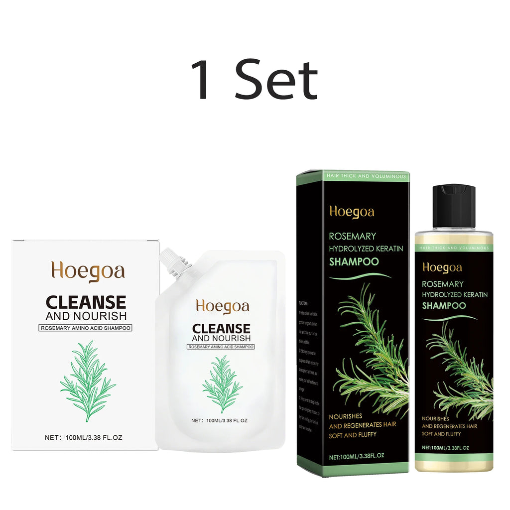 Rosemary Shampoo Anti-Hair Loss Shampoo Deep Scalp Cleansing & Moisturizing Hair Care Set for Dry Damaged Hair Strengthens Roots