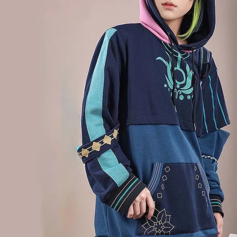Cyno Tighnari Hoodies Genshin Impact Costume Cyno Zipper Jacket Men Women  Fashion Pullover Boys Girls Cool Streetwear Hoodies