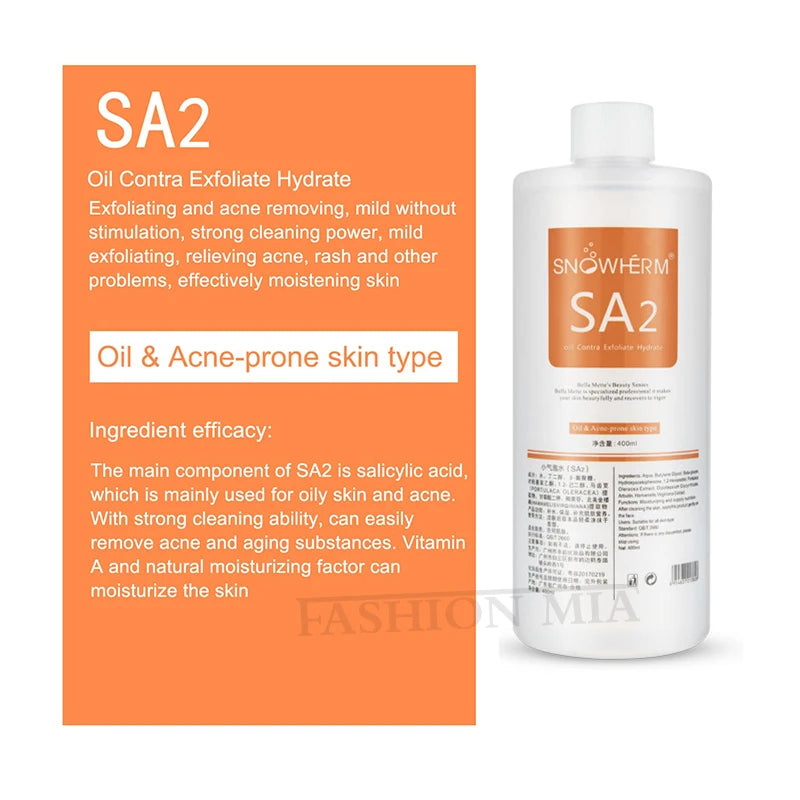 3 Pcs/1200ml Facial Skincare Face Serum AS1 SA2 AO3 Aqua Peel Solution For Facial Machine Skin Deep Cleaning Kit