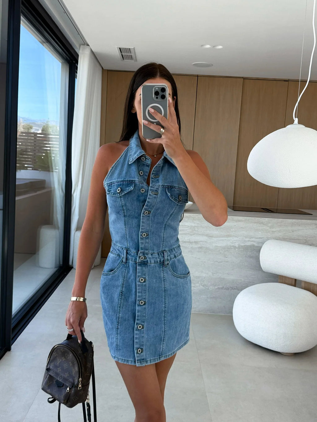 Short Dress Women Denim Dresses Vestidos Y2k Streetwear Turn Down Collar Sleeveless Hip Wrap Elegant Sexy Party Night Work 2026