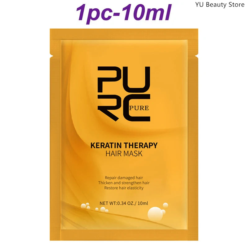 Purple Repair Hair Mask Keratin Deep Nourishing Dry Frizzy Damaged Treatment Collagen Magical 5 Second Soft Shiny Care 200ml