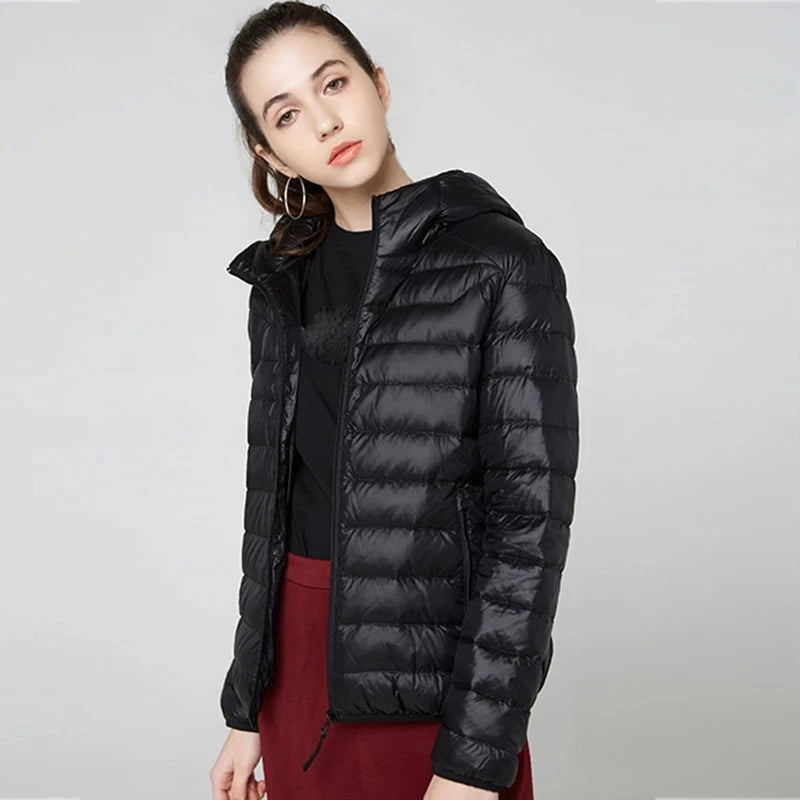 Spring Autumn Women Jackets 2024 Winter Female White duck down Jacket Fashion Ultralight Women Parka Packable Casual Puffer Coat