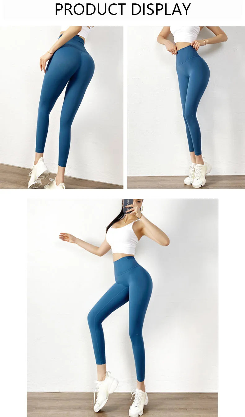 TRY TO BN Yoga Pants Leggings Women Naked Feeling High Waisted Workout Seamless Sports  Fitness GymLeggings Push Up Tights Women
