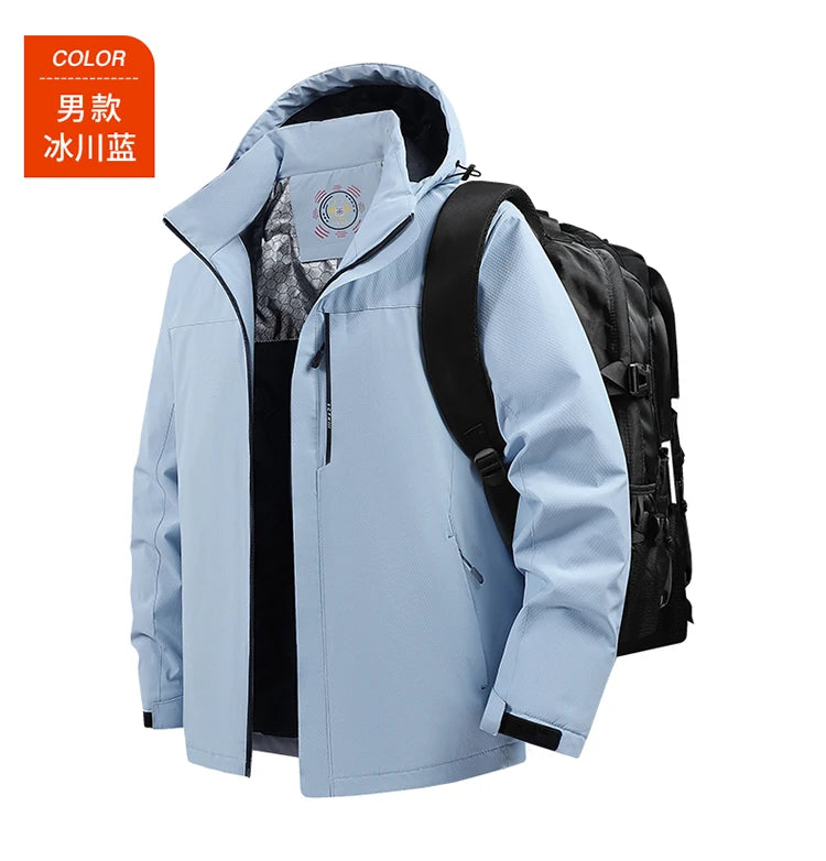 Men's Parka Splicing Mens Parka Winter New Hooded Down Jacket Fleece Warm Jackets Men Business Leisure Coat Baseball Coats 5099