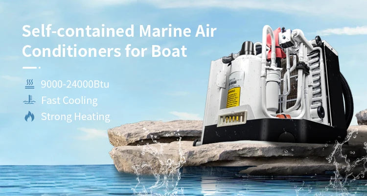 Self-contained Boat Air Conditioning System 5000-16000BTU Water Cooled Marine Air Conditioner for Boat Yacht AC Unit