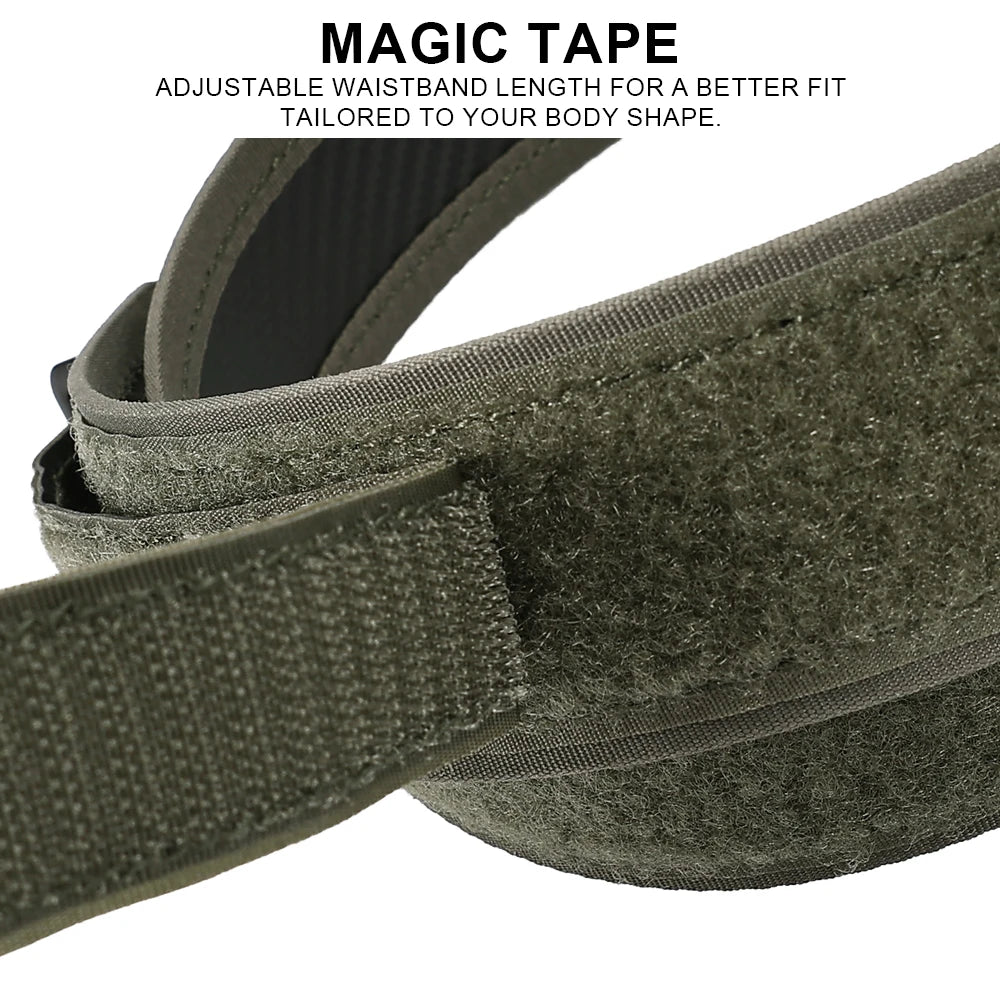 Quick Release Adjustable Tactical Inner Nylon Belt URL Outdoor Camping Hunting Hiking Airsoft Waist Strap SINAIRSOFT