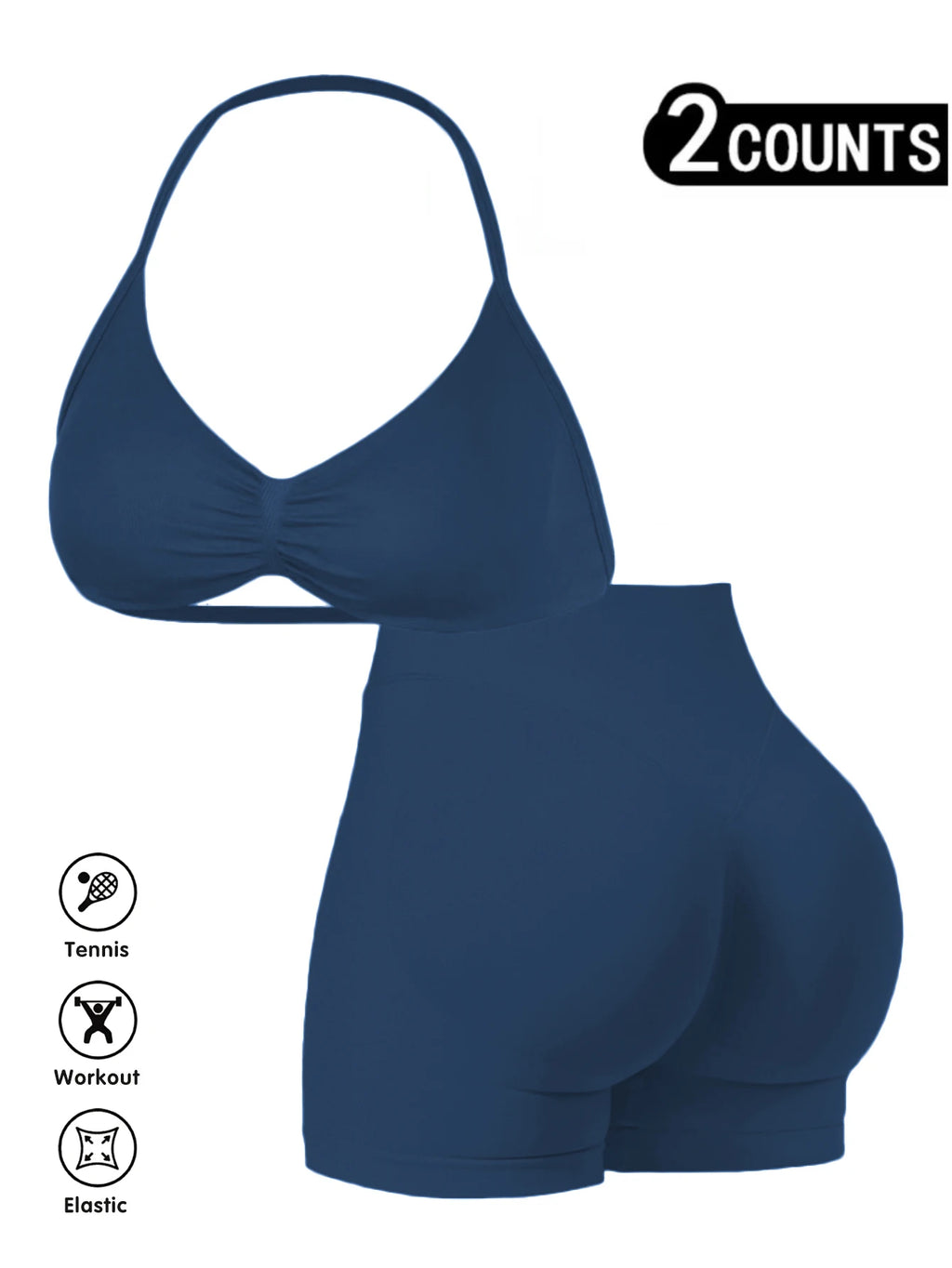 Seamless Hip Hugging Fitness Shorts, Internet Famous Sports Three Part Pants, High Waisted and High Stretch Peach Hip Pants for