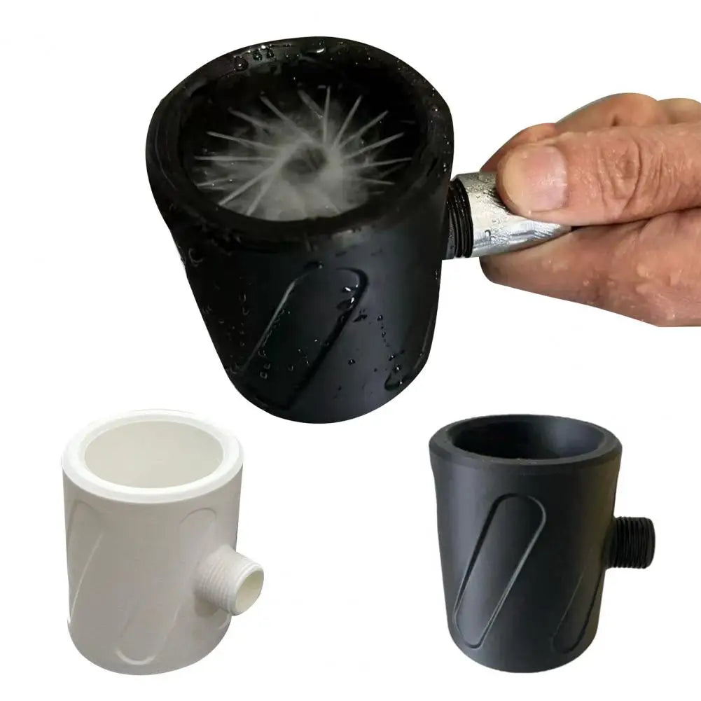 High Pressure Handheld Shower Head 3D Printed Flushing Cleaning Spiral Nozzle for Men Bathroom Accessories