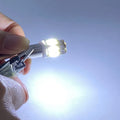 2pcs BA9S T4W LED Car light bulb Wedge 10SMD 7070 Chip Led interior Car LED Parking DRL License Plate light White 12V