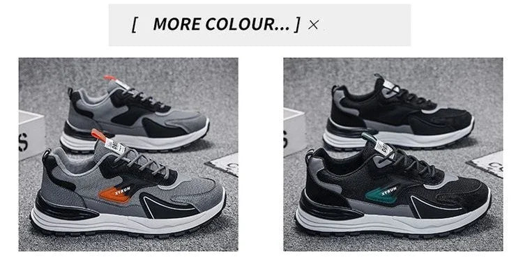 Men Sneakers Brand Breathable Running Shoes Anti-Slip Platform Sport Shoe Male Tenis Masculino Fashion Versatile Mesh
