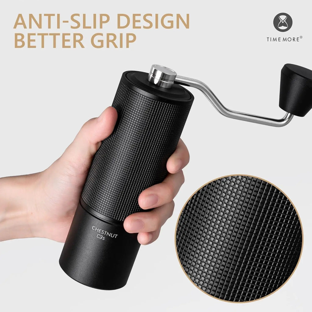 TIMEMORE C3S/C3 ESP Manual Coffee Grinder All-Metal Body with S2C Conical Burr for Espresso/French Press Portable Hand Grinder