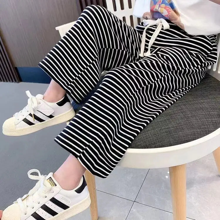 Summer Kids Pnats Children Korean Mosquito Proof Pants for Boys Girls Baby Casual Outwear Pants Sports Pants Teen Girls Clothing