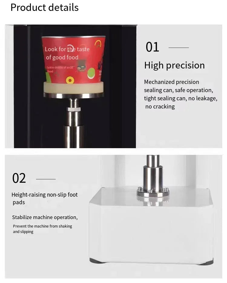 Factory Direct Commercial New Portable Canning and Sealing Machine Suitable for Bubble Tea, Coffee, Soda, Beer and Juice