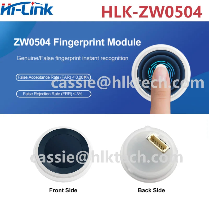 HiLink Fingerprint recognition Module HLK-ZW0623 High Resolution Capacity Touch Fingerprint Smart Door Lock/attendance system